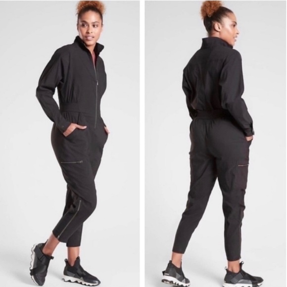 Athleta Pants - Athleta Lenox Jumpsuit Black 4